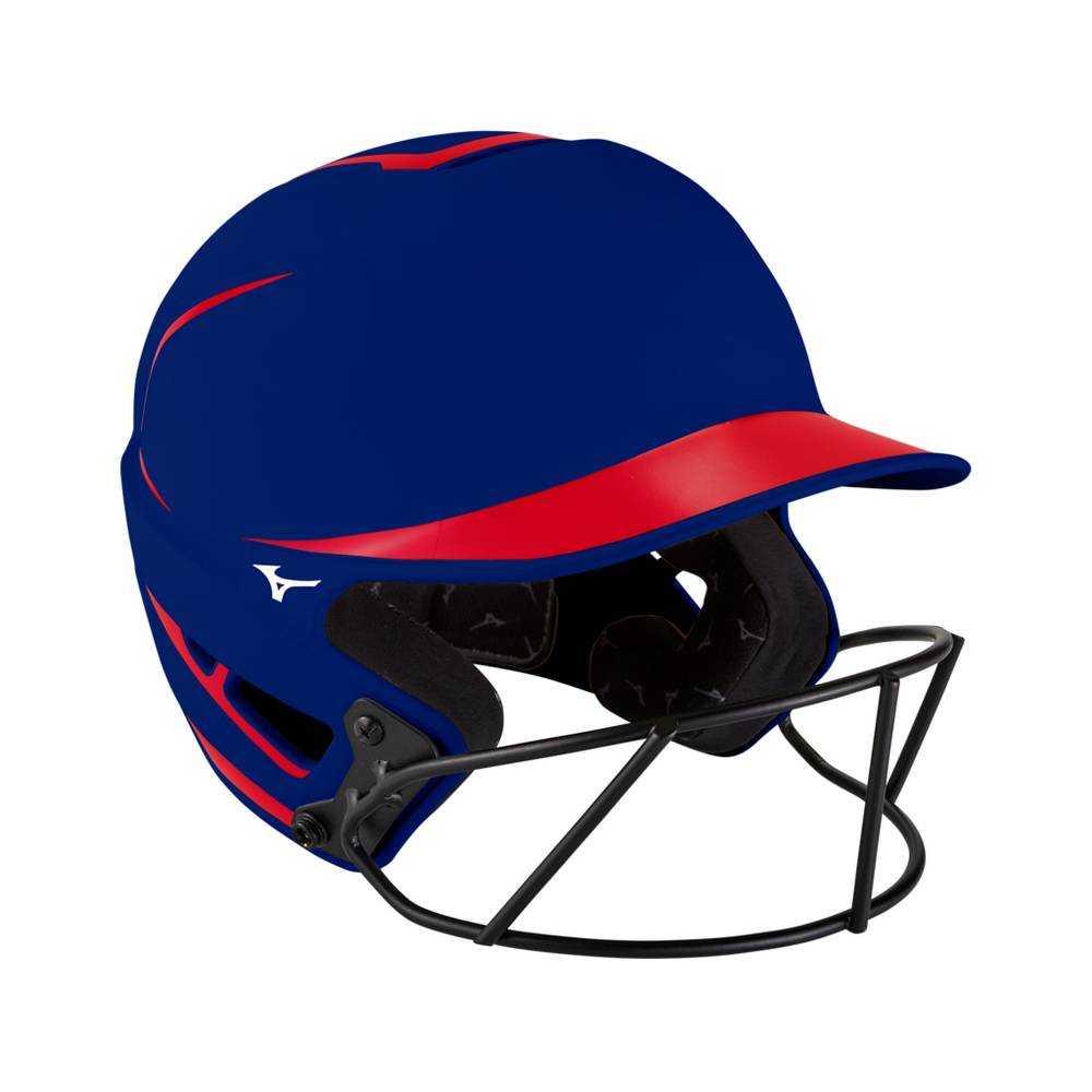 Damske Prilba Mizuno F6 Fastpitch Softball Batting Softball Červené/Námornícka Modrá Vypredaj SYCJ25